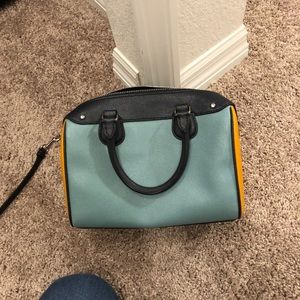 Like new Coach color block purse